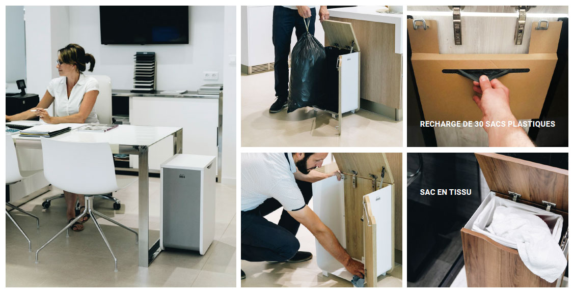 Poubelle bureau pratique pour les professionnels