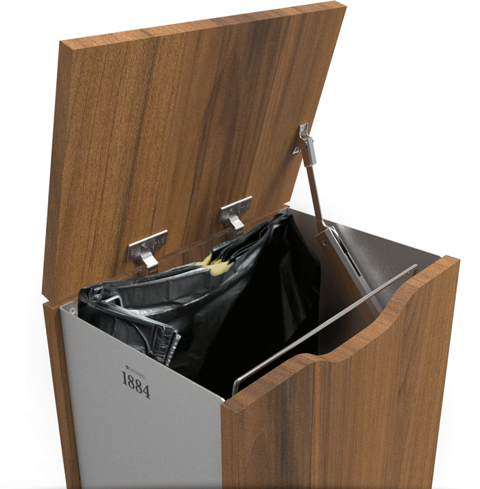 Poubelle changement de sac pratique