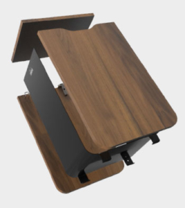 Poubelle sur mesure en bois