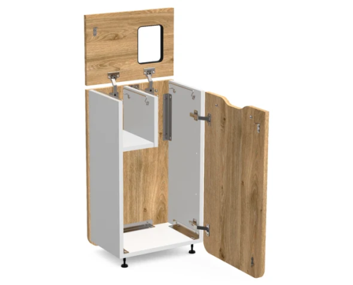 Panier à ligne design avec poubelle intégrée