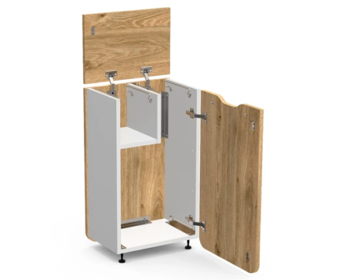 Poubelle design deux compartiments